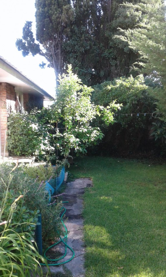 Chalet 4 ambientes desarrollda en una planta con parque y garage. Reciclada. Chauvin