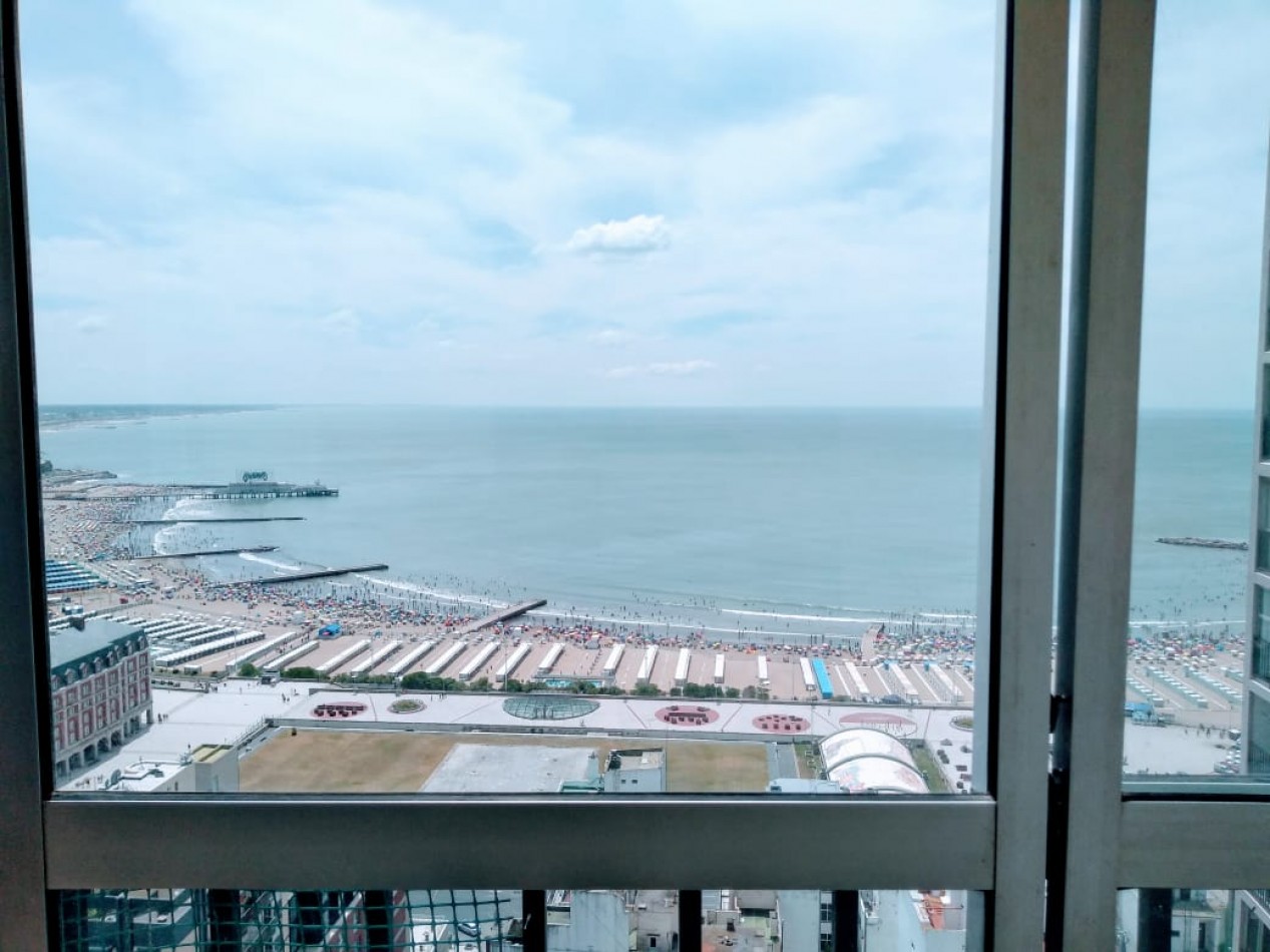 Departamento 2 ambientes con dependencia externo, vista panoramica al mar y casino!!!