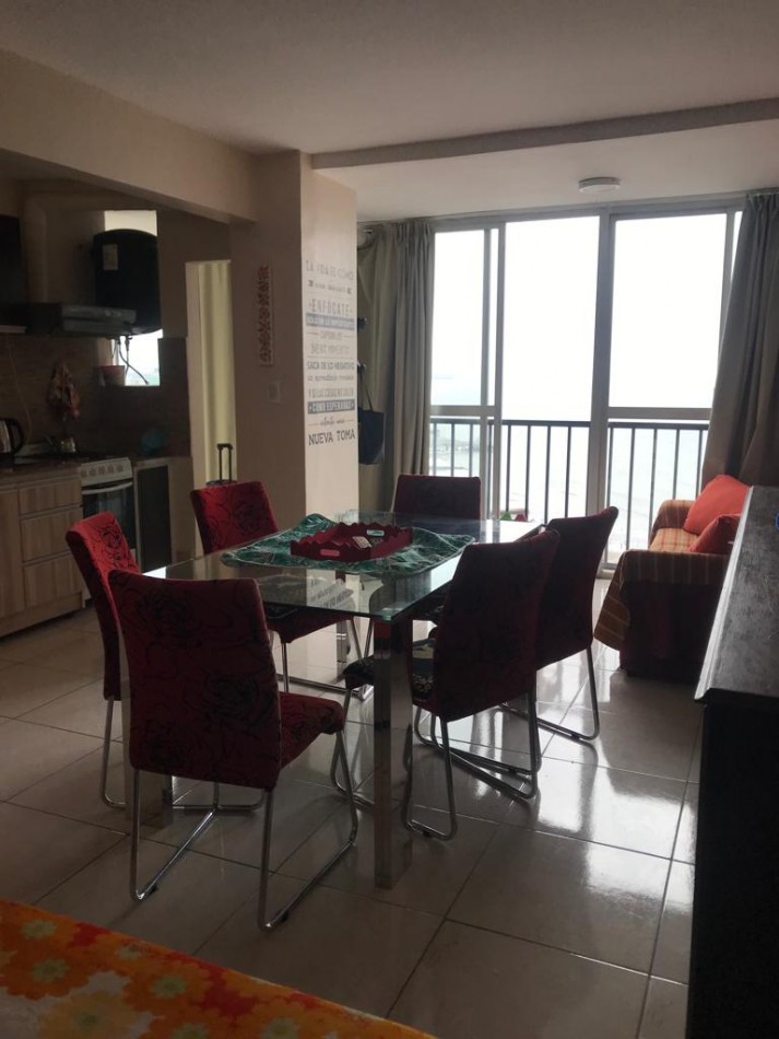 Departamento 2 ambientes con dependencia externo, vista panoramica al mar y casino!!!