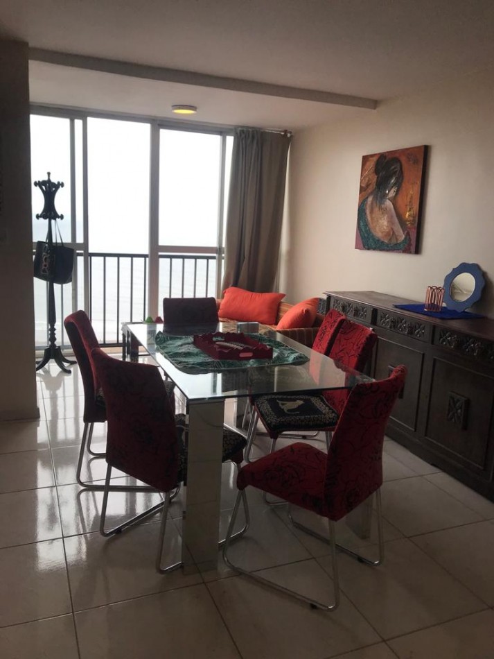 Departamento 2 ambientes con dependencia externo, vista panoramica al mar y casino!!!