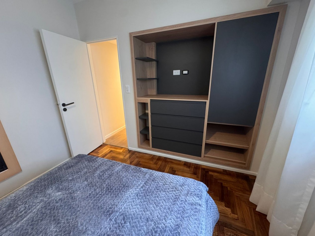 Departamento dos ambientes. Reciclado y amoblado.